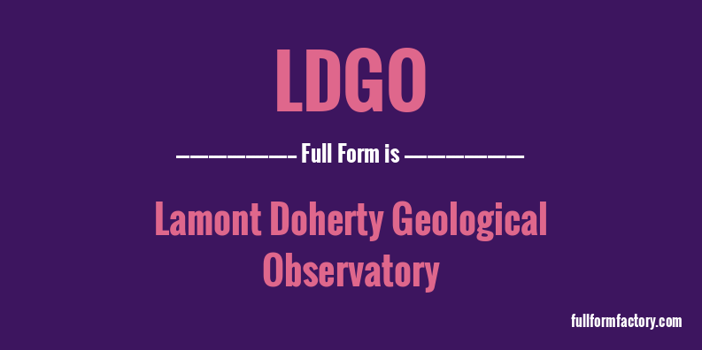 ldgo-full-form