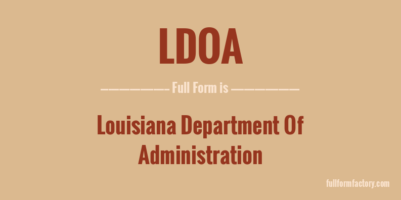 ldoa-full-form