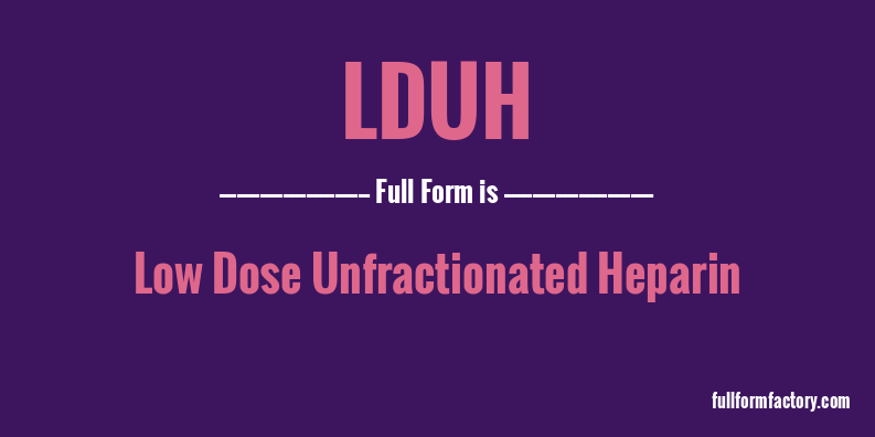 lduh-full-form
