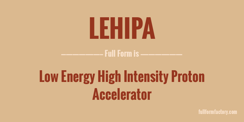 lehipa-full-form