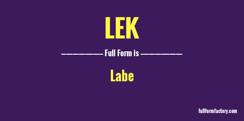 lek-full-form