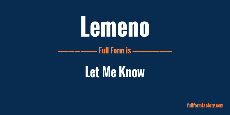 lemeno-full-form