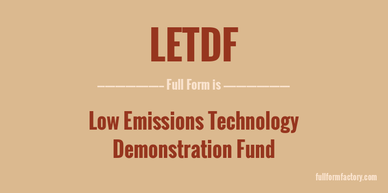 letdf-full-form