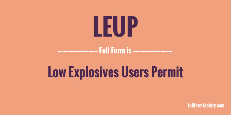 leup-full-form