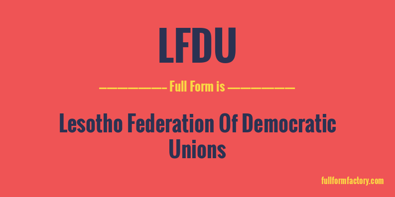 lfdu-full-form