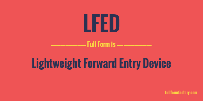 lfed-full-form