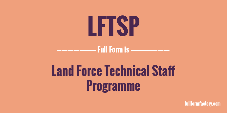 lftsp-full-form