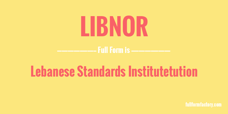 libnor-full-form