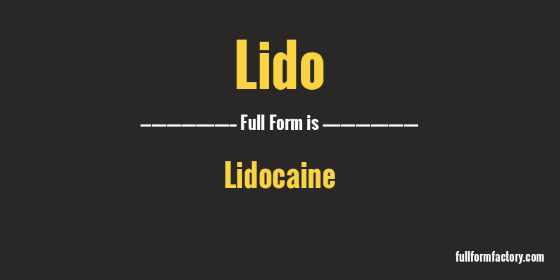 lido-full-form