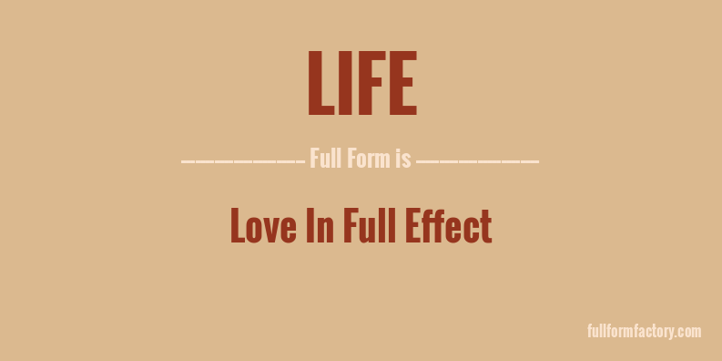 life-full-form