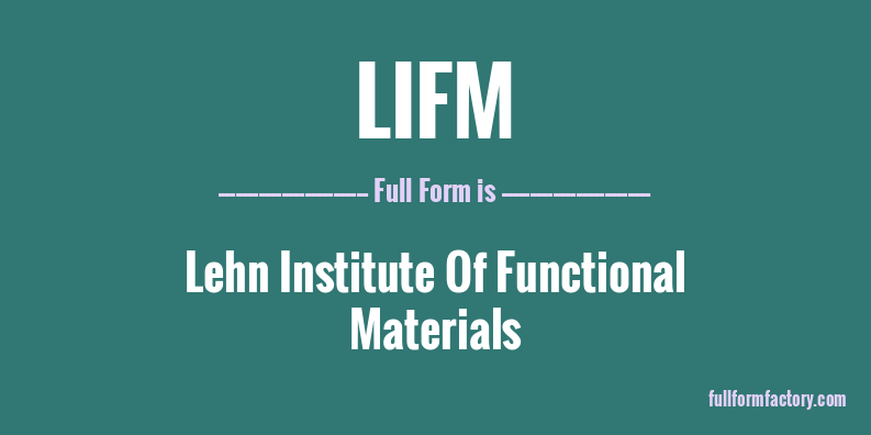 lifm-full-form