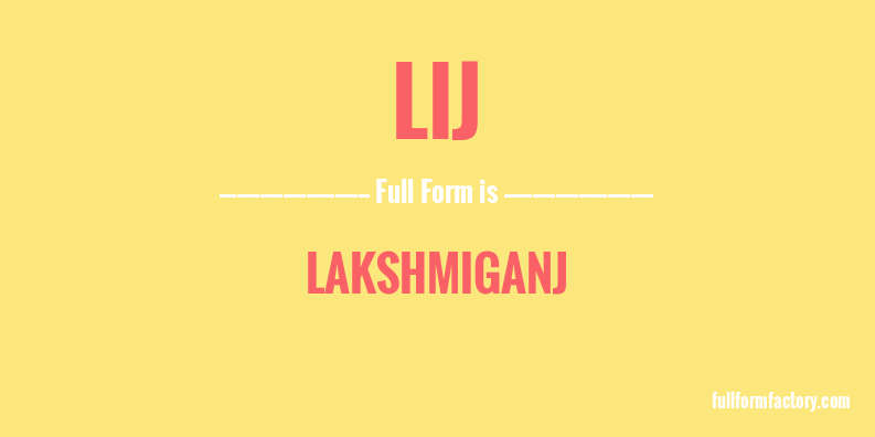 lij-full-form
