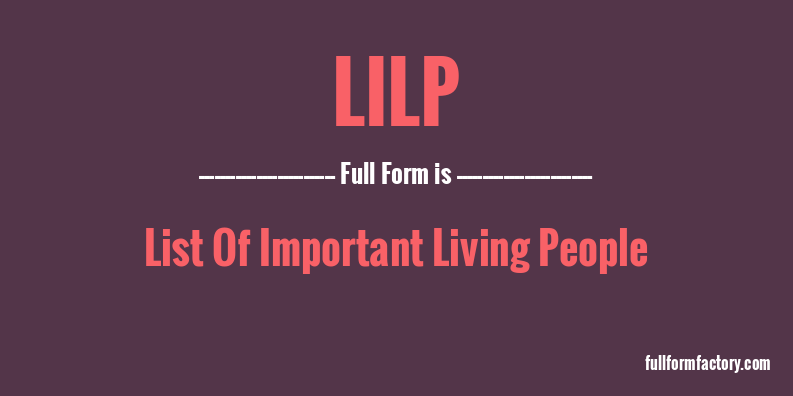 lilp-full-form