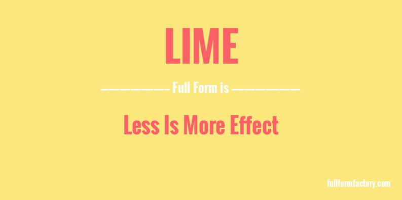 lime-full-form