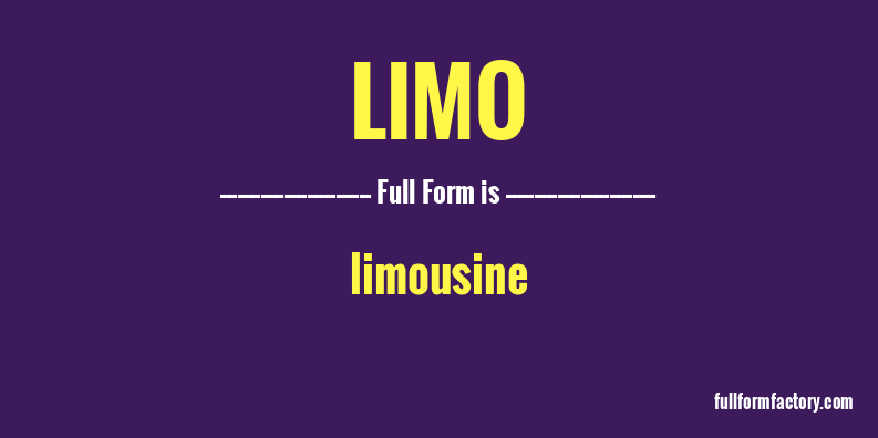 limo-full-form