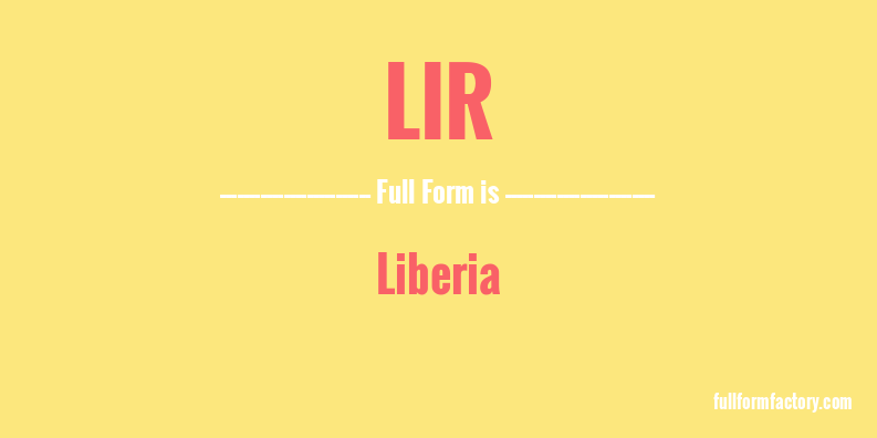 lir-full-form