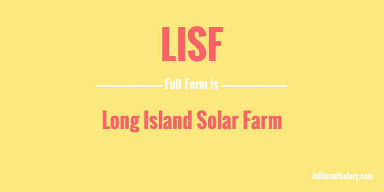 lisf-full-form
