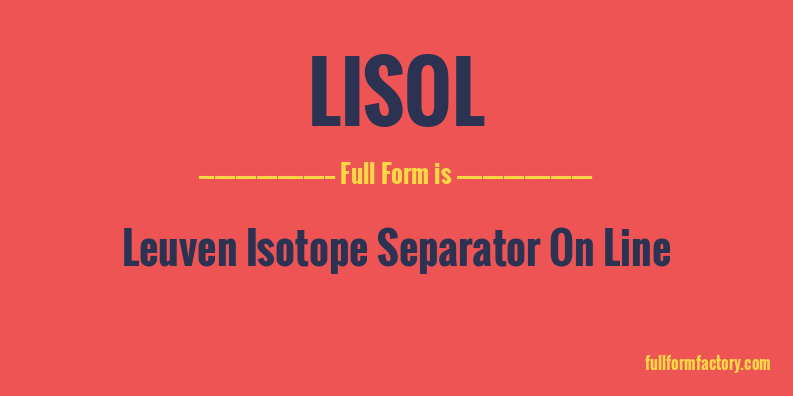 lisol-full-form