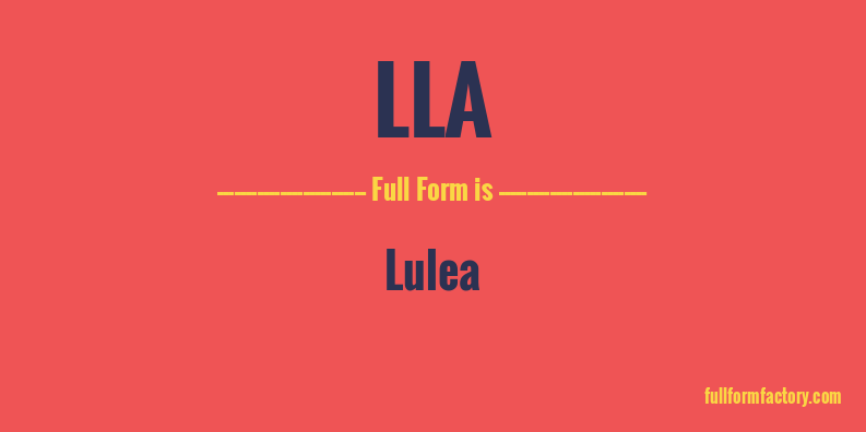 lla-full-form