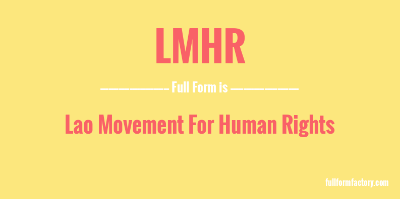 lmhr-full-form