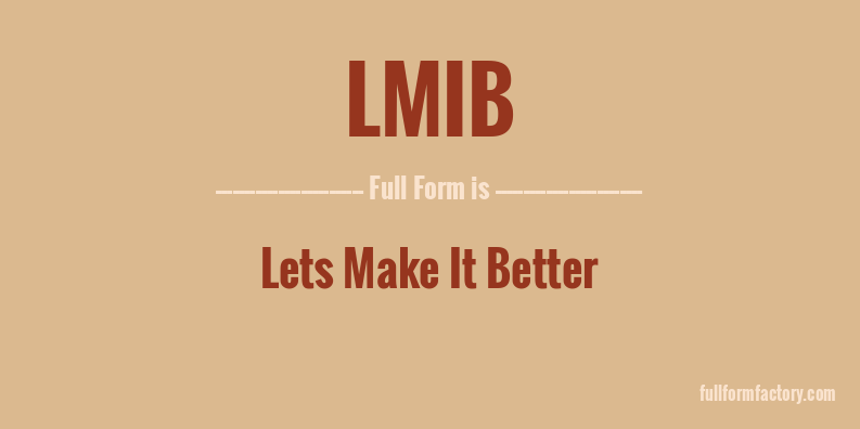 lmib-full-form