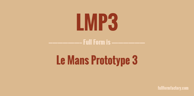 lmp3-full-form