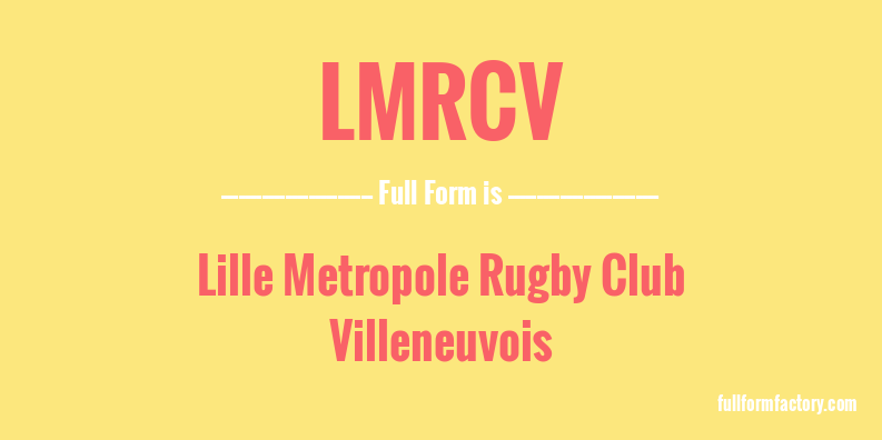 lmrcv-full-form