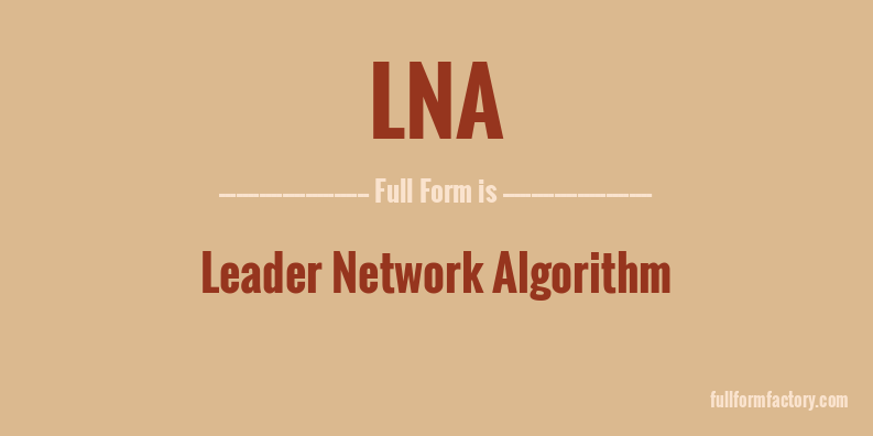 lna-full-form