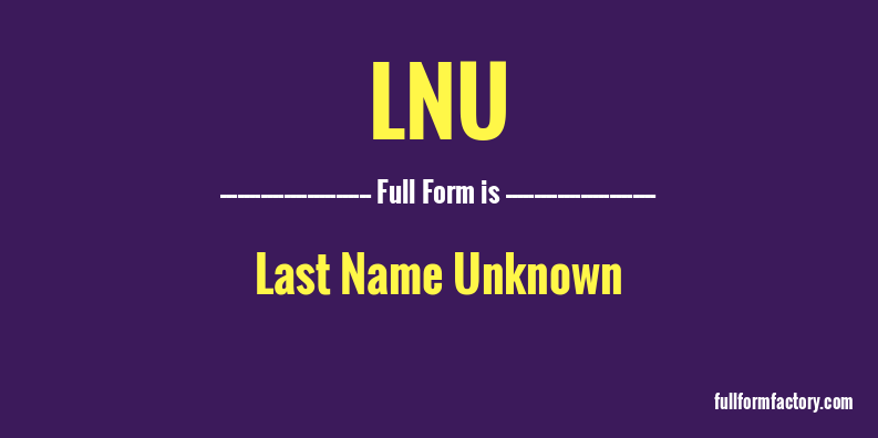 lnu-full-form