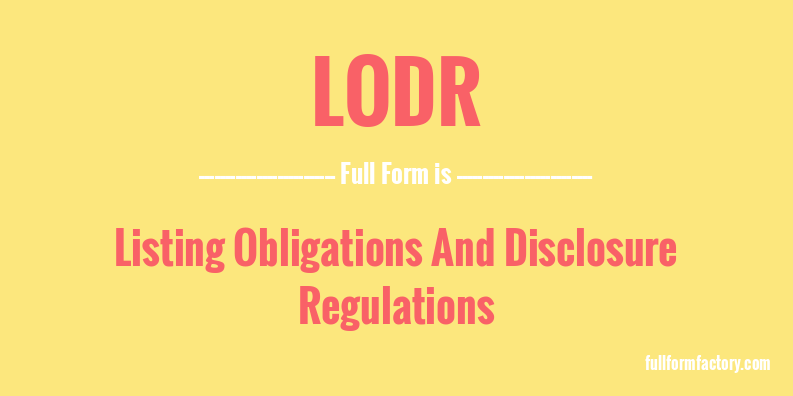 lodr-full-form