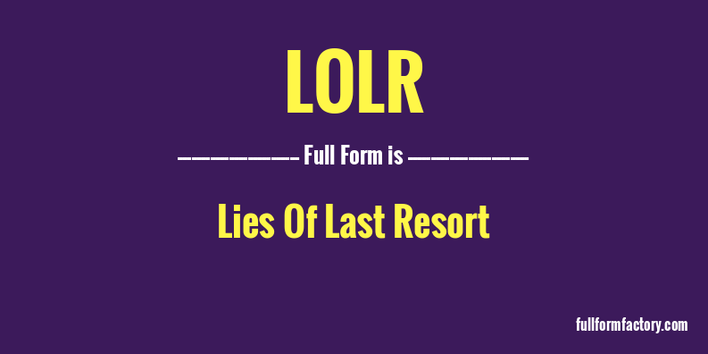 lolr-full-form