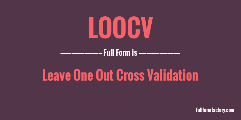 loocv-full-form
