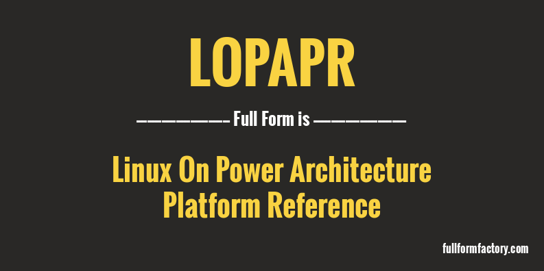 lopapr-full-form