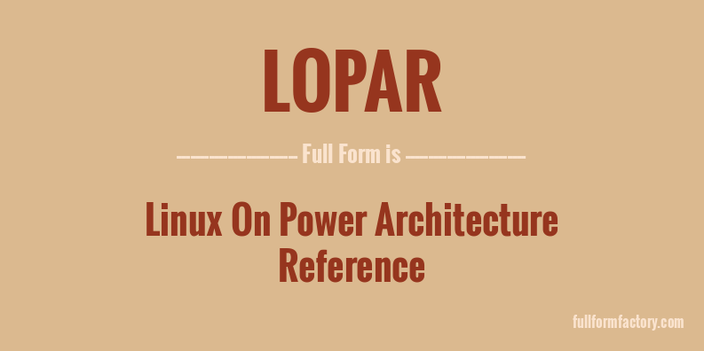 lopar-full-form