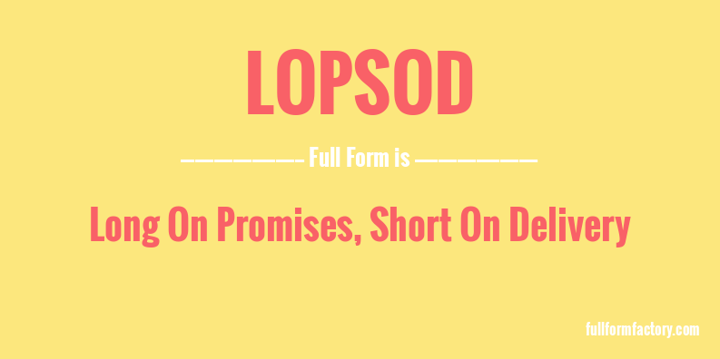lopsod-full-form