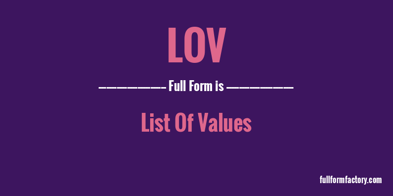 lov-full-form