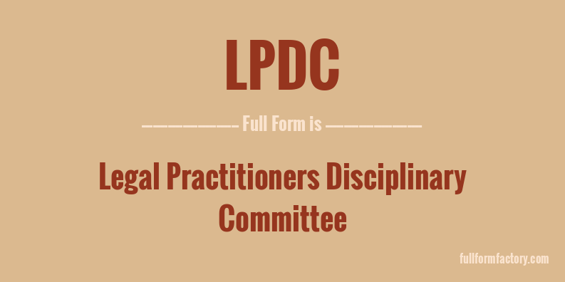 lpdc-full-form