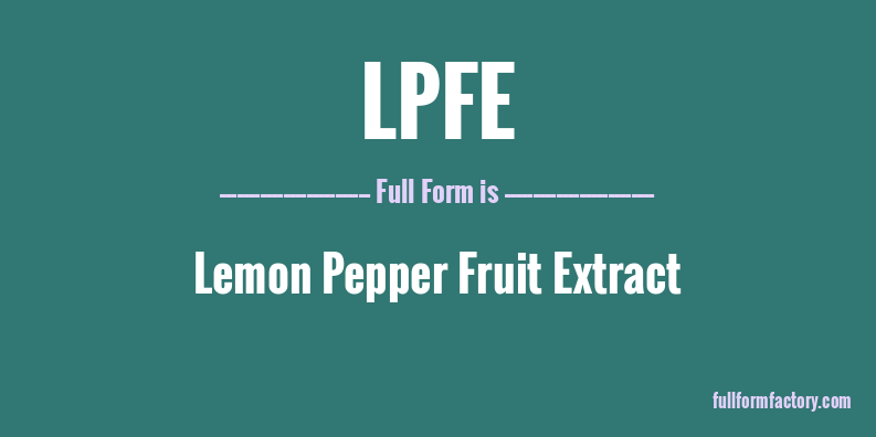 lpfe-full-form