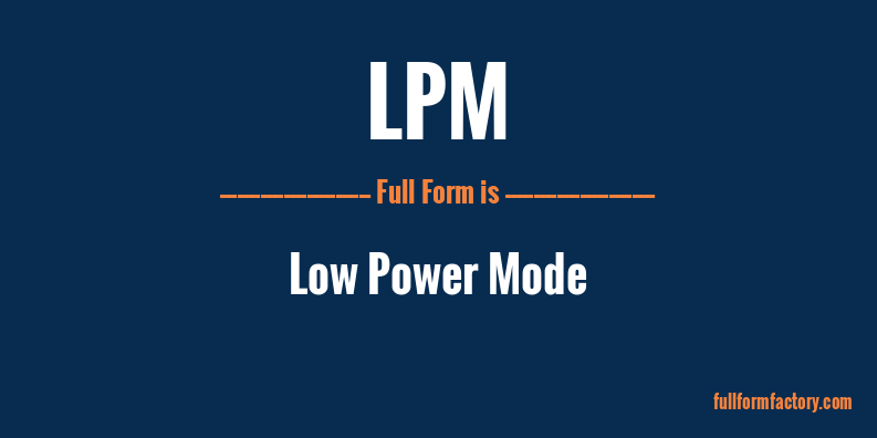 lpm-full-form