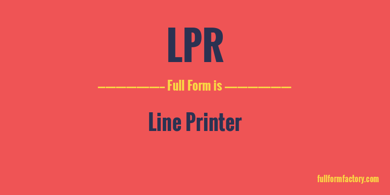 lpr-full-form