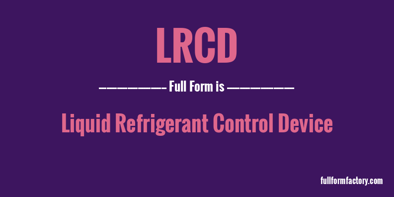 lrcd-full-form