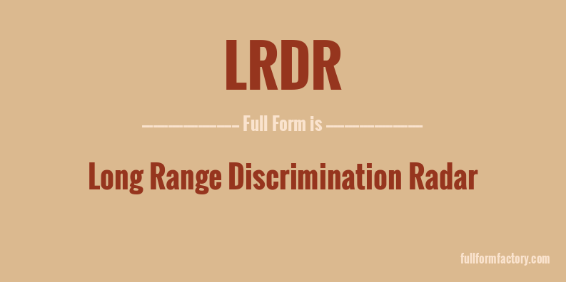 lrdr-full-form