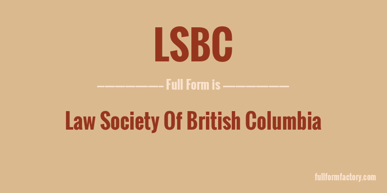 lsbc-full-form