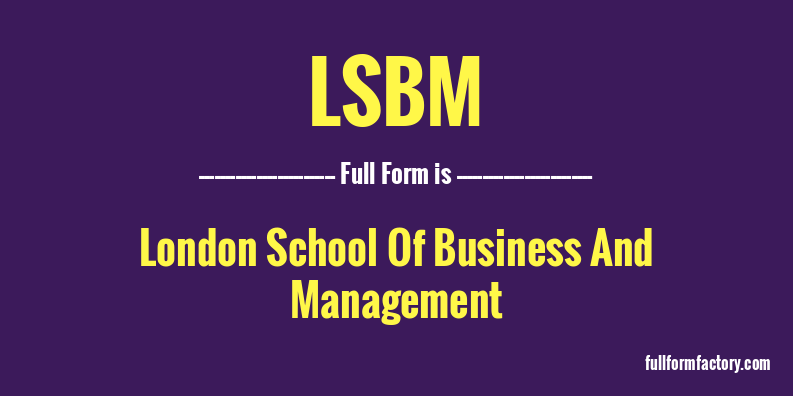 lsbm-full-form