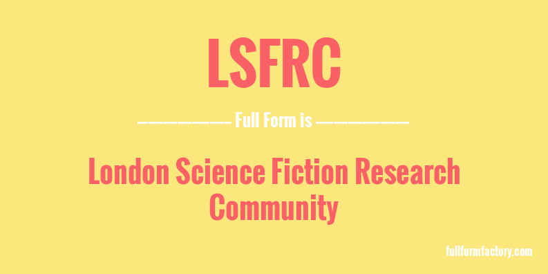 lsfrc-full-form