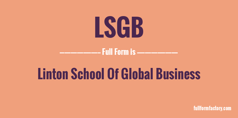 lsgb-full-form
