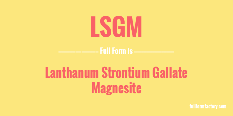 lsgm-full-form