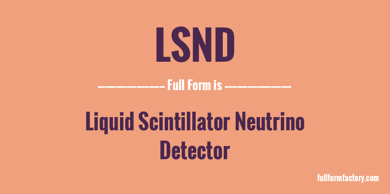 lsnd-full-form