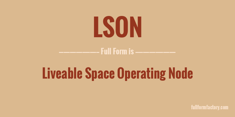 lson-full-form