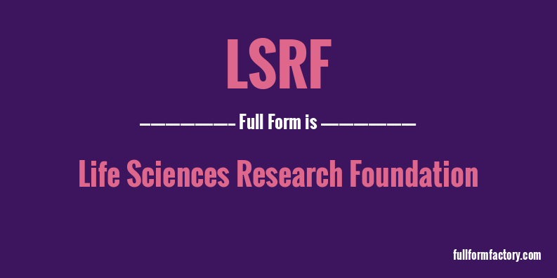 lsrf-full-form